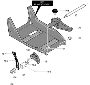 Part Location Diagram of 331394-860 Murray Plate, Height Adjust